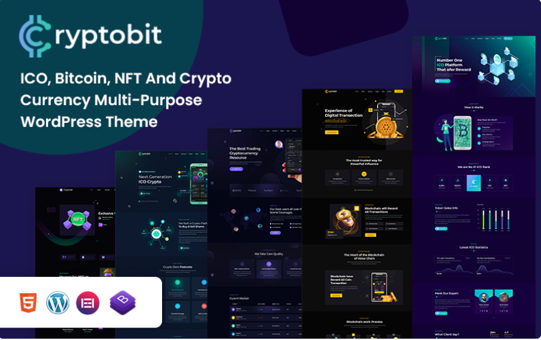 Cryptobit - Financial Technology & Crypto Currency WordPress Theme