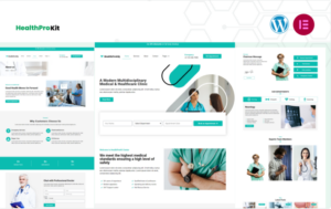 HealthProKit - Healthcare Elementor Template kit Elementor Kit