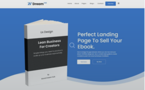 DreamHub eBook Elementor WordPress Theme