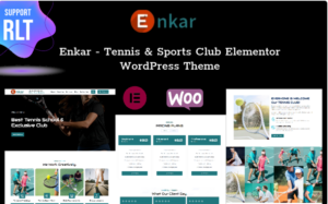 Enkar - Tennis & Sports Club Elementor WordPress Theme