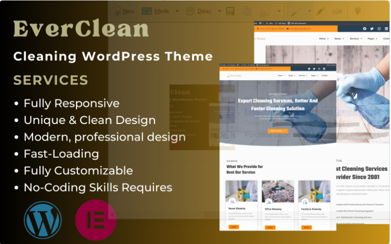 EverClean - Cleaning Services Company WordPress Theme