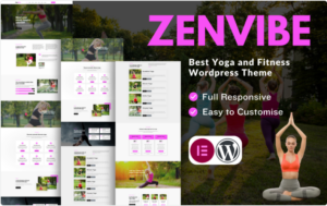 Zenvibe Yoga and Fitness Wordpress Theme WordPress Theme