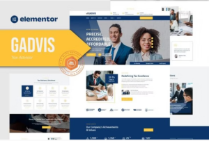 Gadvis - Tax Advisor & Financial Consulting Elementor Template Kit