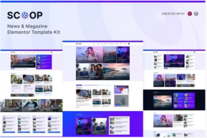Scoop - News & Magazine Elementor Pro Template Kit