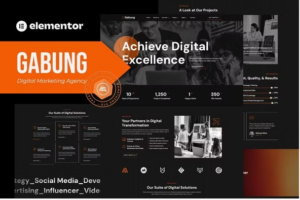 Gabung - Digital Marketing Agency Elementor Template Kit