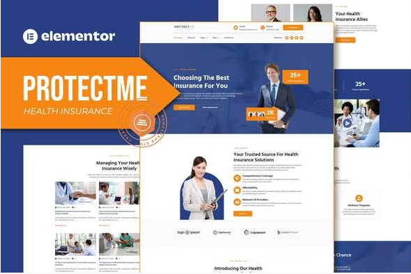 Protectme - Health Insurance Elementor Template Kit