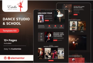 Estella - Dance School & Studio Elementor Template Kit