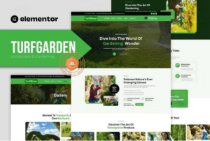 Turfgarden is an Elementor Template Kit
