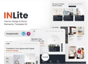 Inlite - Interior Design & Decor Elementor Template Kit