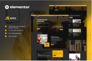 Apex - Construction Elementor Template Kit