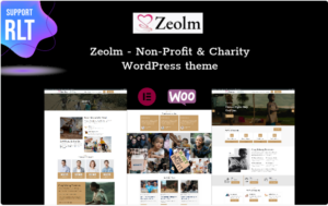 Zeolm - Non-Profit & Charity WordPress theme WordPress Theme