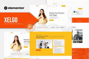 Xelgo - Social Media Marketing Elementor Template Kit