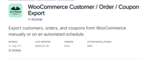 WooCommerce – Customer Order Coupon Export 5.5.0