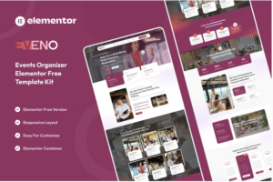 Eveno - Events Organizer Elementor Template Kit