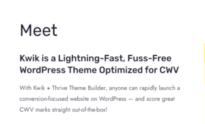 Thrive Themes – Kwik 1.0