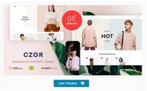 CZOR - Minimalist Shopify Theme
