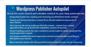 WordPress Publisher Autopilot 4.3