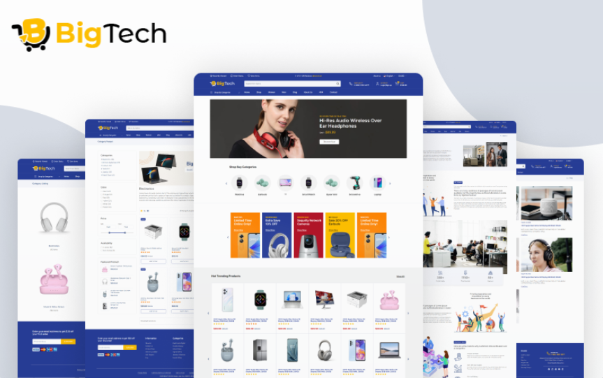 BigTech - Electronics eCommerce HTML Template Website Template