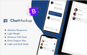 ChatMarkup | App like Chatting HTML Template Website Template