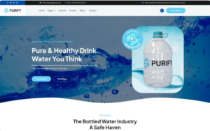 Purify Drinking Water Services HTML5 Template Website Template
