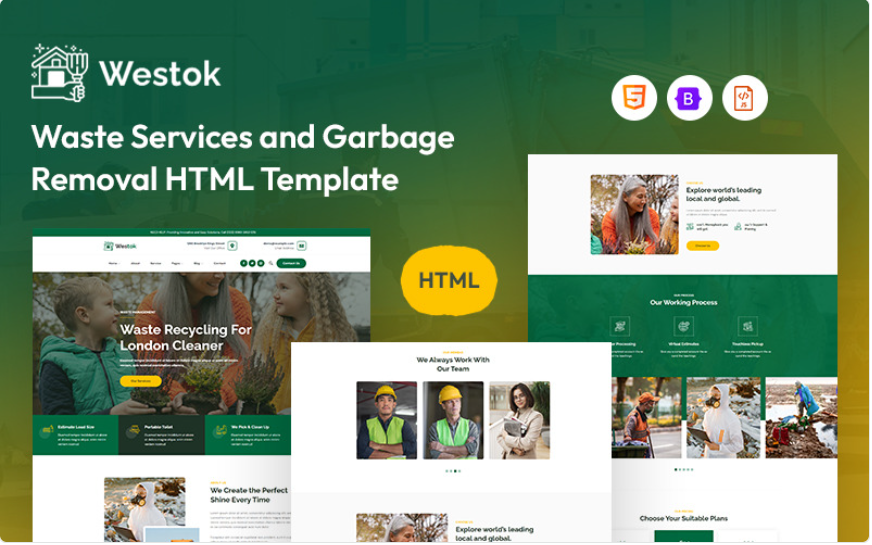 Westok – Waste Services and Garbage Removal Website Template