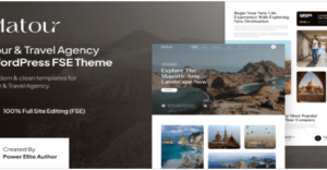 Matour – Tour & Travel Agency FSE WordPress Theme  1.0