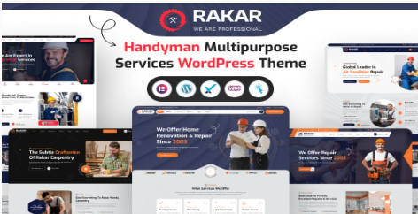 Rakar - Multipurpose Services WordPress Theme 1.0