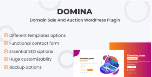 Domina - Domain For Sale & Auction Plugin 1.1.1