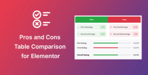 Pros & Cons Widget for Elementor