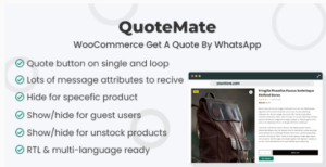QuoteMate - WooCommerce Get A Quote  1.0.1