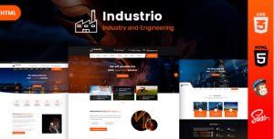 Industrio - Industrial Industry & Factory HTML Template