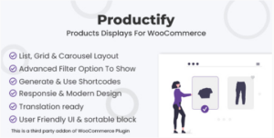 Products Displays For WooCommerce - Productify 1.1.2