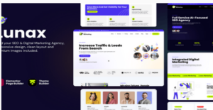 Lunax - Digital Marketing Agency WordPress 3.0