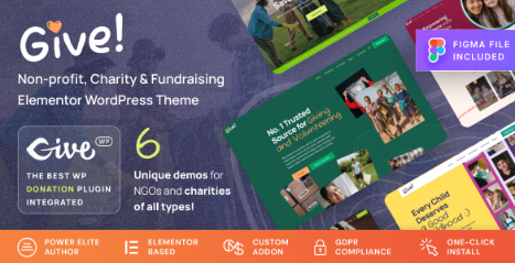 Give - NGO & Charity WordPress Theme 1.0.15