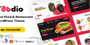 Foodio - Fast Food Restaurant WordPress Theme  1.0