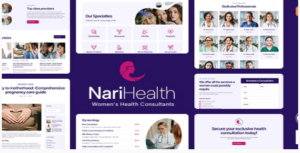 NariHealth Women's Health Consultant WordPress Theme  1.0