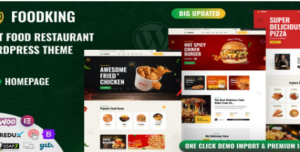 Foodking - Fast Food Restaurant WordPress Theme 1.2