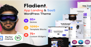 Fladient - App & SaaS WordPress Theme  1.0
