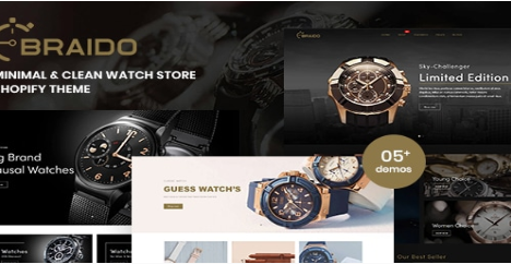 Braido - Minimal & Clean Watch Store Shopify Theme