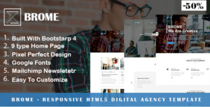 Brome - Responsive Html5 Digital Agency Template