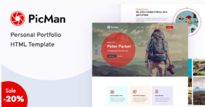 PicMan - Personal Portfolio Template