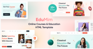 Edumim – Tailwind CSS Education HTML Template