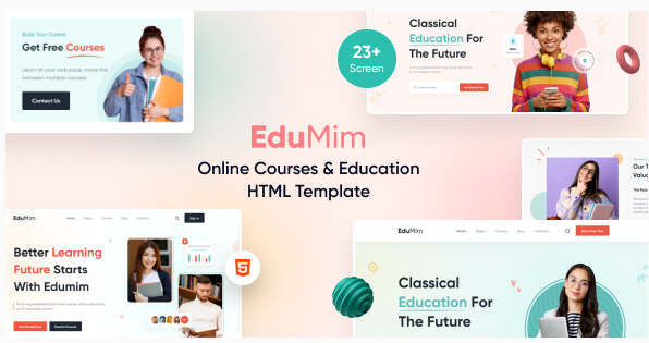 Edumim – Tailwind CSS Education HTML Template