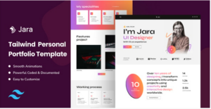 Jara - Tailwind CSS Personal Portfolio Template