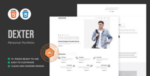 Dexter - Personal Portfolio HTML Template