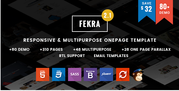Fekra - Responsive One/Multi Page HTML5 Template