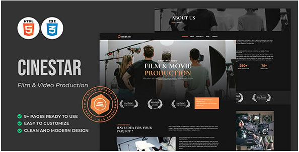 Cinestar - Film & Video Production HTML Template
