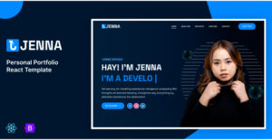 Jenna – Personal Portfolio ReactJs Template