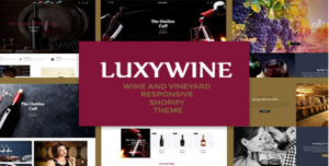 Luxywine - Wine & Vineyard Shopify Theme