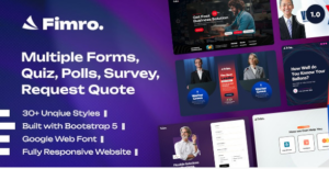 Fimro - Survey Poll Quiz & Application Multistep Form Template